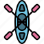 summerfilledoutline, canoe, kayak, boat, sport, boating 