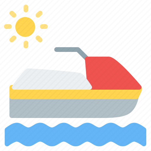 Boat, hobbies and free time, jet ski, sea cooter, sports and competition, transportatio, watercraft icon - Download on Iconfinder
