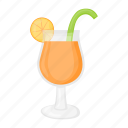 juice, orange, beverage, drink, glass, straw