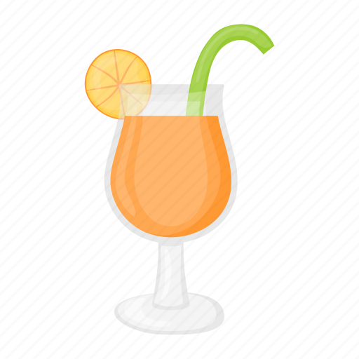 Juice, orange, beverage, drink, glass, straw icon - Download on Iconfinder
