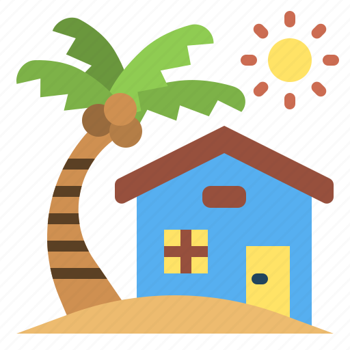 Summer, beachhouse, resort, sea, home icon - Download on Iconfinder