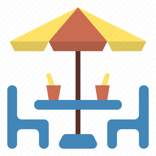 Summer, terrace, umbrella, holiday, beach, vacation icon - Download on Iconfinder
