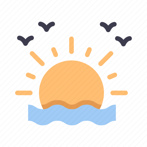 Summer, holiday, tropical, vacation, travel, sunset, sunrise icon - Download on Iconfinder