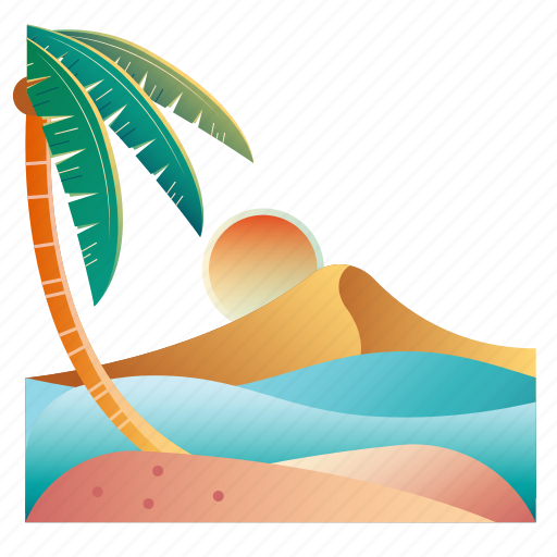 Beach, landscape, paradise, scenery, summer, travel, vacation icon - Download on Iconfinder