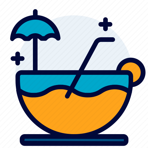 Beach, coconut, drink, holiday, juice, summer, vacation icon - Download on Iconfinder