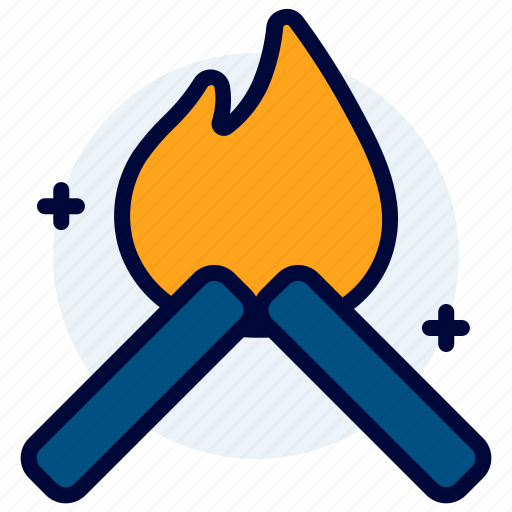 Bonfire, burn, fire, flame, hot icon - Download on Iconfinder
