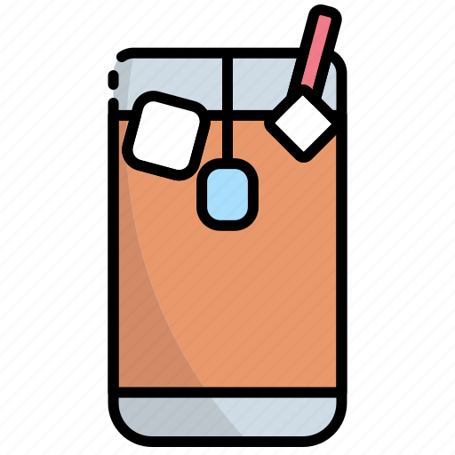 Ice tea, drink, glass, beverage, tea icon - Download on Iconfinder