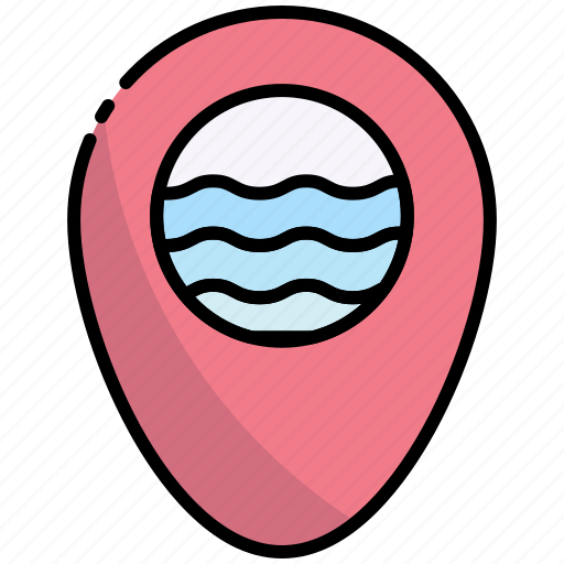 Placeholder, location, pin, pointer, marker, beach, sea icon - Download on Iconfinder