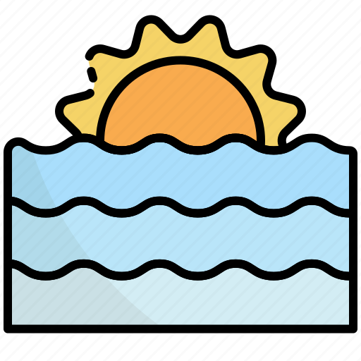Sunset, sunrise, nature, view, landscape, sea, beach icon - Download on Iconfinder
