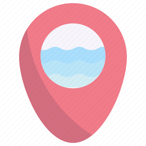 Placeholder, location, pin, pointer, marker, beach, sea icon - Download on Iconfinder