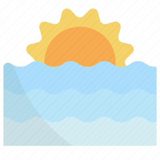 Sunset, sunrise, nature, view, landscape, sea, beach icon - Download on Iconfinder