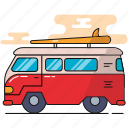 camper, caravan, travel, van, summer, holiday