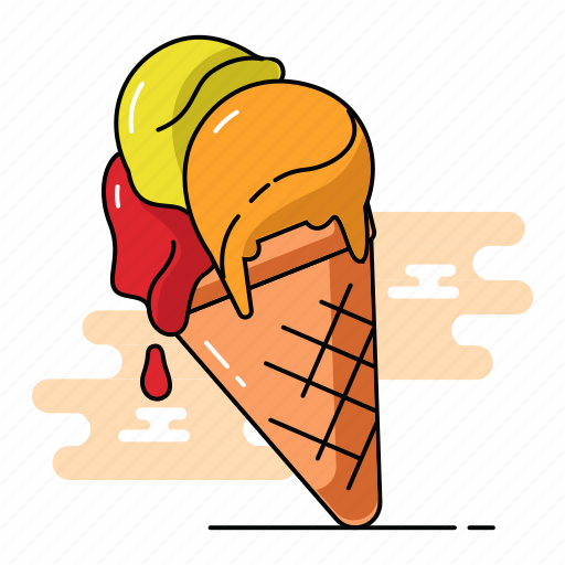 Cone, dessert, food, ice, cream, summer, sweet icon - Download on Iconfinder