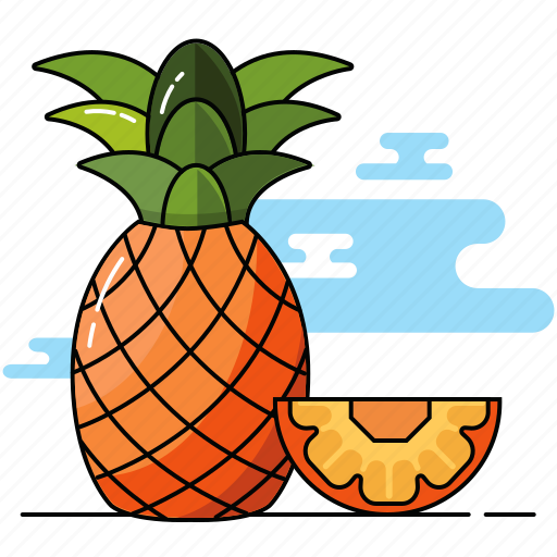 Food, fruit, pineapple, summer icon - Download on Iconfinder