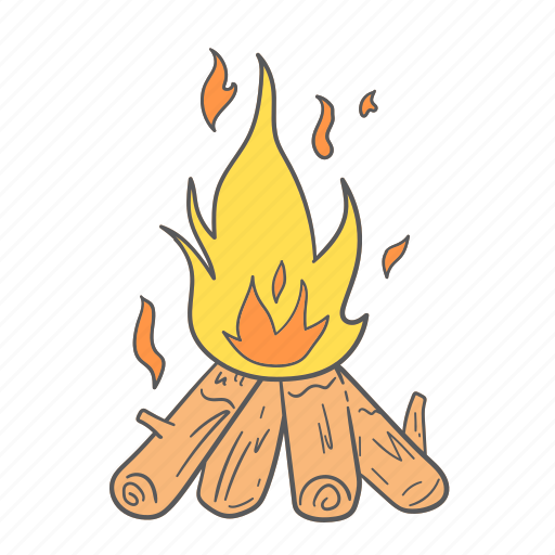 Summer, vacation, holiday, bonfire, campfire, fire, hot icon - Download on Iconfinder