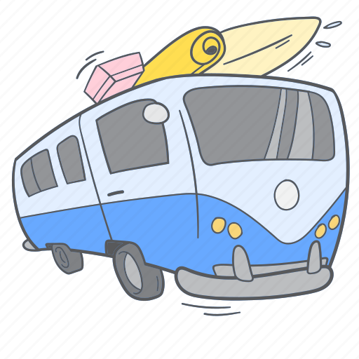 Summer, vacation, holiday, camper, caravan, travel, van icon - Download on Iconfinder