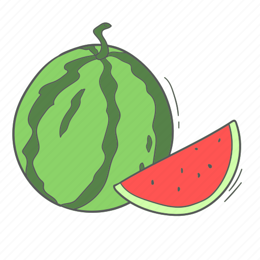 Summer, vacation, holiday, food, fruit, melon, watermelon icon - Download on Iconfinder