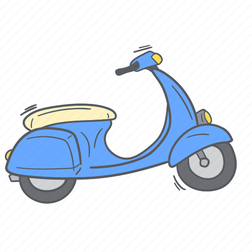 Summer, vacation, holiday, motorbike, motorcycle, scooter icon - Download on Iconfinder