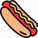hot dog, fast food, snack, junk food, sausage, meal