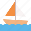 sailboat, boat, sea, transport, sailing, ship 