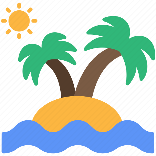 Beach, island, palms icon - Download on Iconfinder