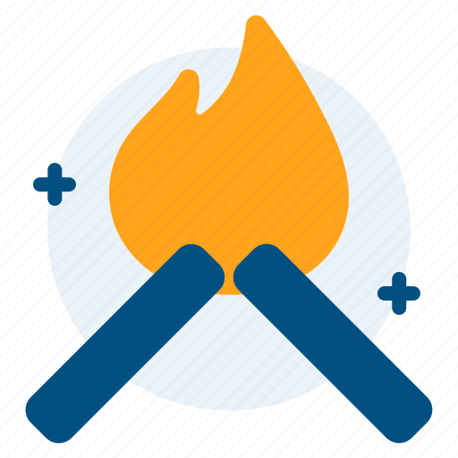 Bonfire, camp, camping, fire, holiday, outdoor, summer icon - Download on Iconfinder