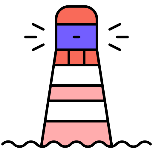 Light, house, sea, building, lighthouse, ocean icon - Free download
