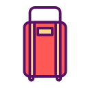 bag, luggage, lungage, outline, suitcase, travel, traveling 