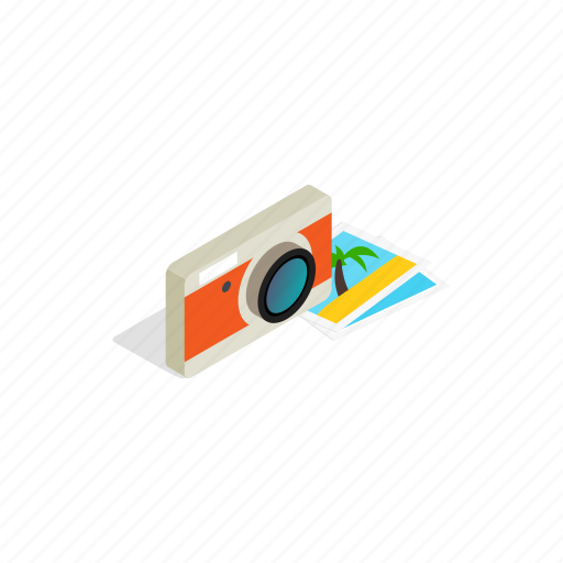 Camera, digital, equipment, isometric, lens, photography, technology icon - Download on Iconfinder
