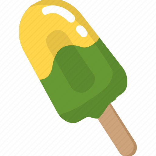 Cold, cool, green, ice cream, popsicle, summer icon - Download on Iconfinder