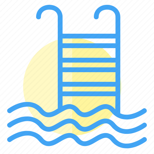 Hot pool, ladder, pool, sport, sports, swimming, water icon - Download on Iconfinder
