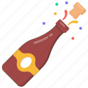 beer bottle, beer celebration, alcohol bottle, champagne, wine bottle
