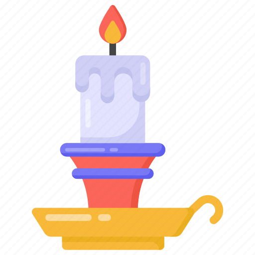 Candlelight, candle, wax stick, magic candle, vintage candle icon - Download on Iconfinder