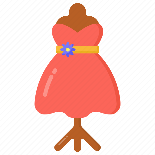Mini dress, party frock, ladies frock, fashion, clothing icon - Download on Iconfinder