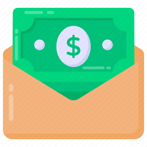 Cash envelope, money envelope, currency envelope, cash mail, cash letter icon - Download on Iconfinder