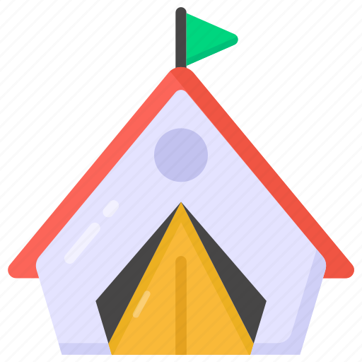 Tent, camp, encampment, campsite, camping icon - Download on Iconfinder