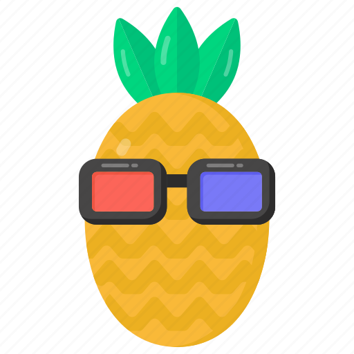 Fruit, cute pineapple, pineapple, organic food, edible icon - Download on Iconfinder
