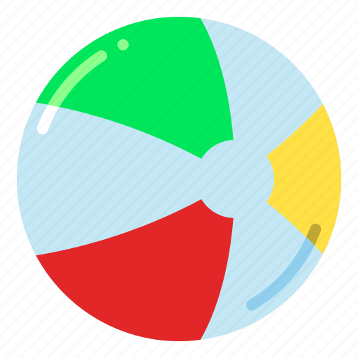 Beach ball, beach, vacation, ball icon - Download on Iconfinder