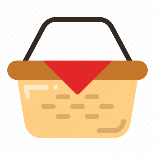 Picnic basket, picnic, outdoor, basket icon - Download on Iconfinder