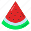 watermelon, slice, fruit, summer 