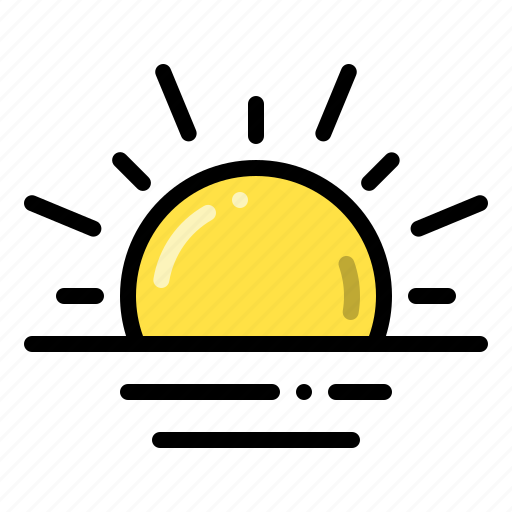 Sunset, sunrise, sun, forecast icon - Download on Iconfinder
