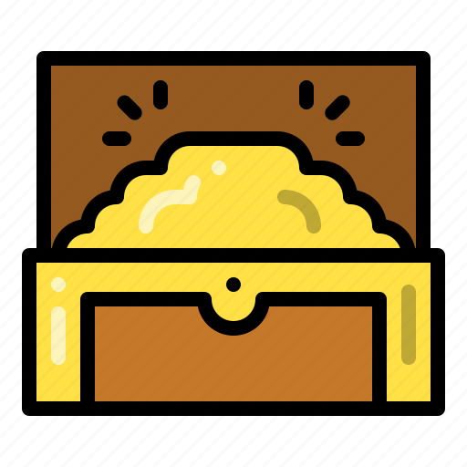 Treasure, gold, chest, prize icon - Download on Iconfinder
