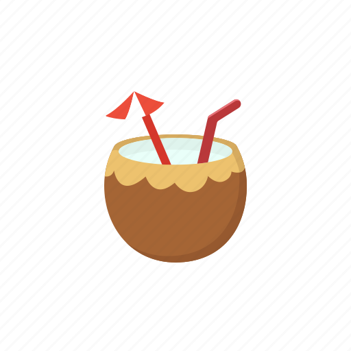Summer, sticker, set, collection, coconut, fruit, beach icon - Download on Iconfinder