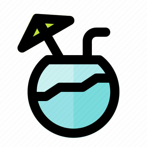Beach, coconut, holiday, summer, vacation, weather icon - Download on Iconfinder