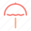 beach, beach umbrella, summer, umbrella 