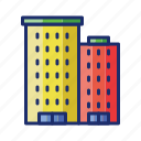 apartment, building, hotel, office