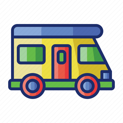 Campervan, rv, trailer, vehicle icon - Download on Iconfinder