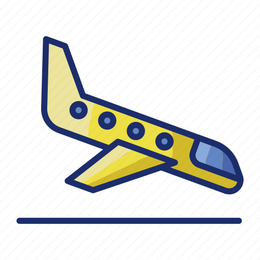 Airplane, airport, flight, landing icon - Download on Iconfinder