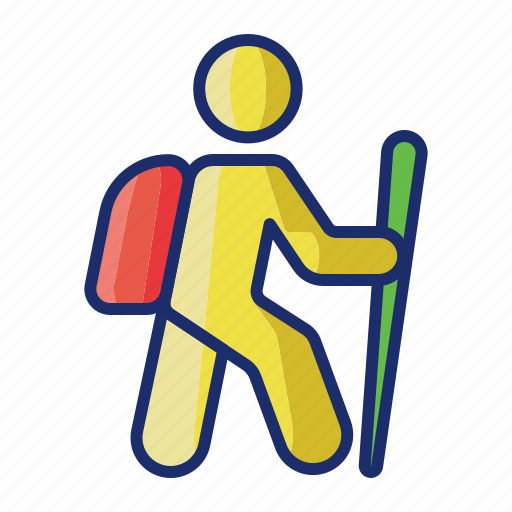 Hiking, hill, outdoor, adventure icon - Download on Iconfinder