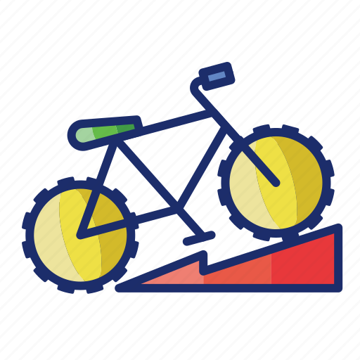 Bicycle, biking, hill, mountain icon - Download on Iconfinder